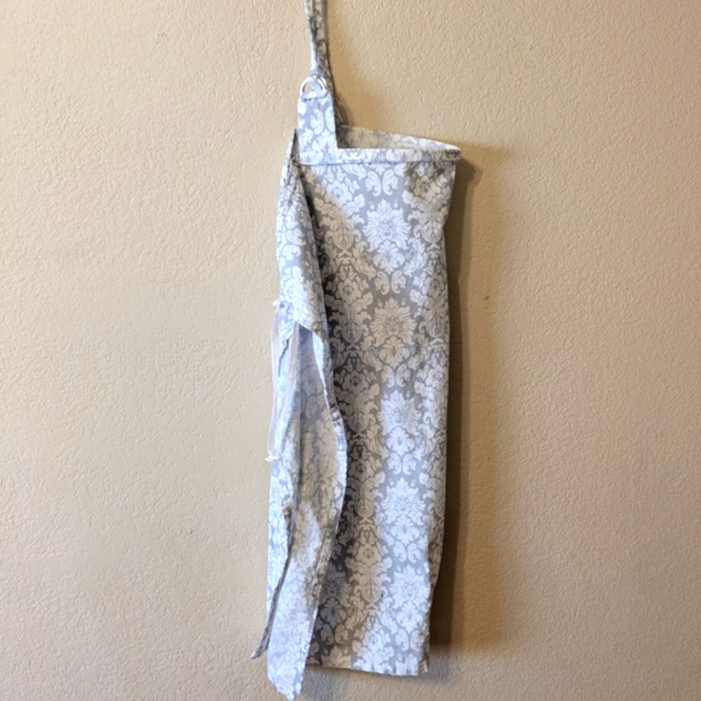 Elegant White and Gray Nursing Cover - Picture 7 of 10